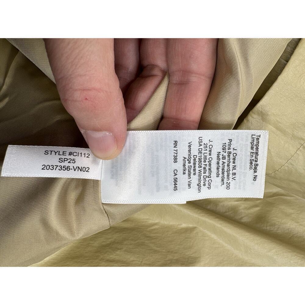NWT Women’s J. Crew Rain-or-Shine Trench Coastal Khaki XL - Picture 12 of 13